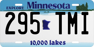 MN license plate 295TMI