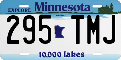 MN license plate 295TMJ