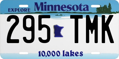 MN license plate 295TMK
