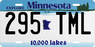 MN license plate 295TML
