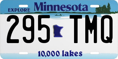 MN license plate 295TMQ