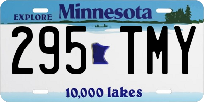 MN license plate 295TMY