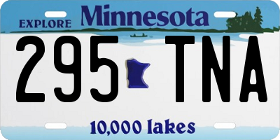MN license plate 295TNA
