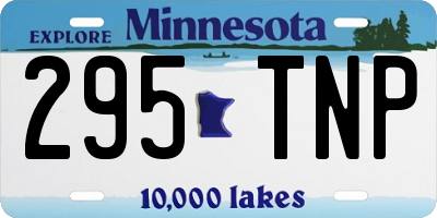 MN license plate 295TNP