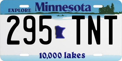 MN license plate 295TNT