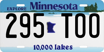 MN license plate 295TOO