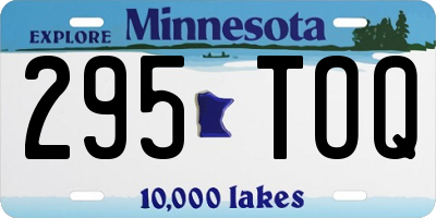 MN license plate 295TOQ