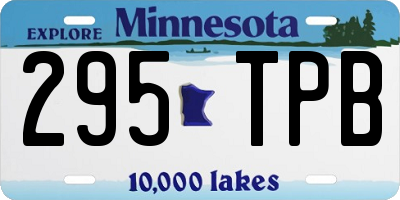MN license plate 295TPB