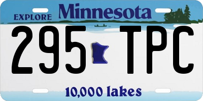 MN license plate 295TPC