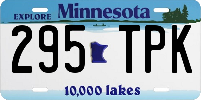 MN license plate 295TPK