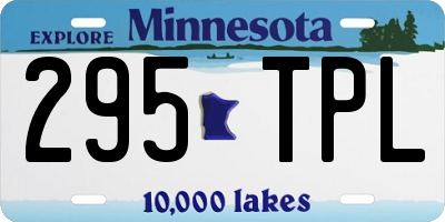 MN license plate 295TPL