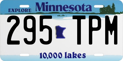 MN license plate 295TPM