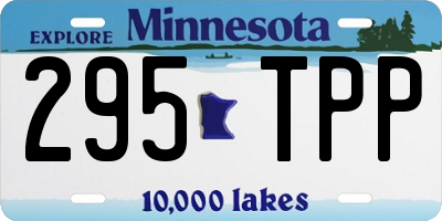 MN license plate 295TPP