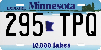MN license plate 295TPQ