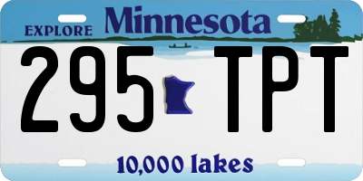 MN license plate 295TPT