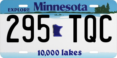 MN license plate 295TQC