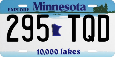 MN license plate 295TQD