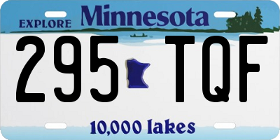 MN license plate 295TQF