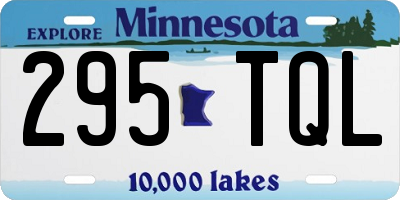 MN license plate 295TQL