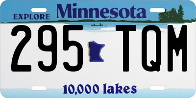 MN license plate 295TQM