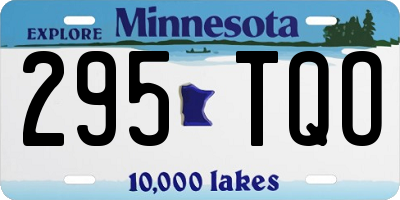 MN license plate 295TQO