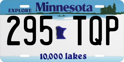 MN license plate 295TQP