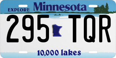 MN license plate 295TQR