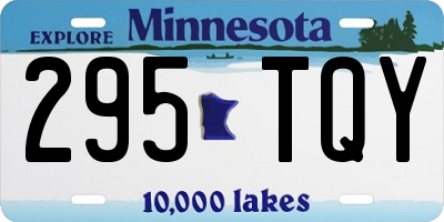 MN license plate 295TQY