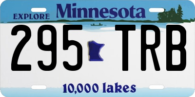 MN license plate 295TRB