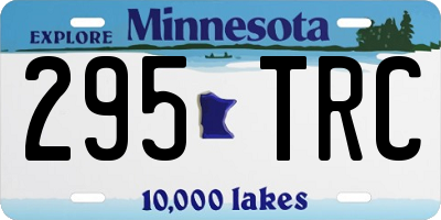 MN license plate 295TRC