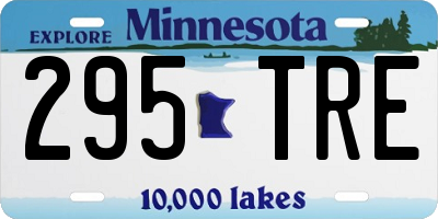 MN license plate 295TRE