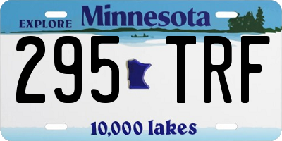 MN license plate 295TRF
