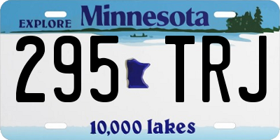 MN license plate 295TRJ