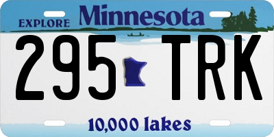 MN license plate 295TRK
