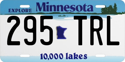 MN license plate 295TRL
