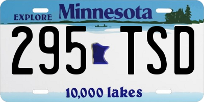 MN license plate 295TSD