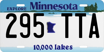 MN license plate 295TTA