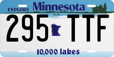 MN license plate 295TTF