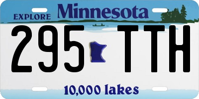 MN license plate 295TTH