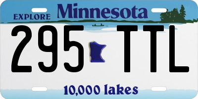 MN license plate 295TTL