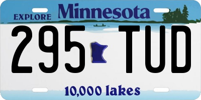 MN license plate 295TUD