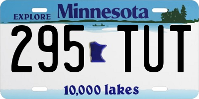 MN license plate 295TUT
