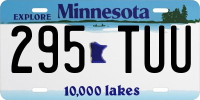 MN license plate 295TUU
