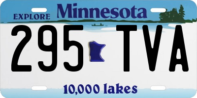 MN license plate 295TVA
