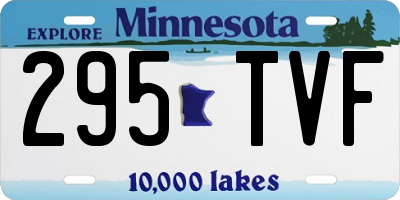 MN license plate 295TVF