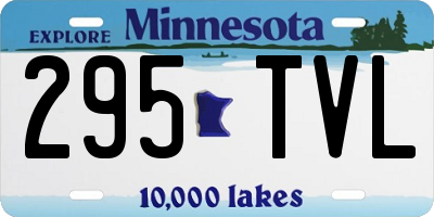 MN license plate 295TVL