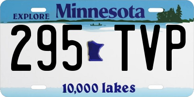 MN license plate 295TVP