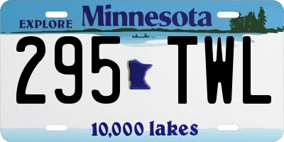 MN license plate 295TWL
