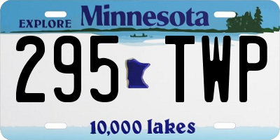 MN license plate 295TWP