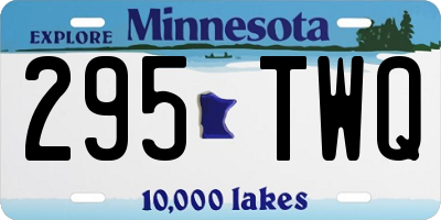 MN license plate 295TWQ